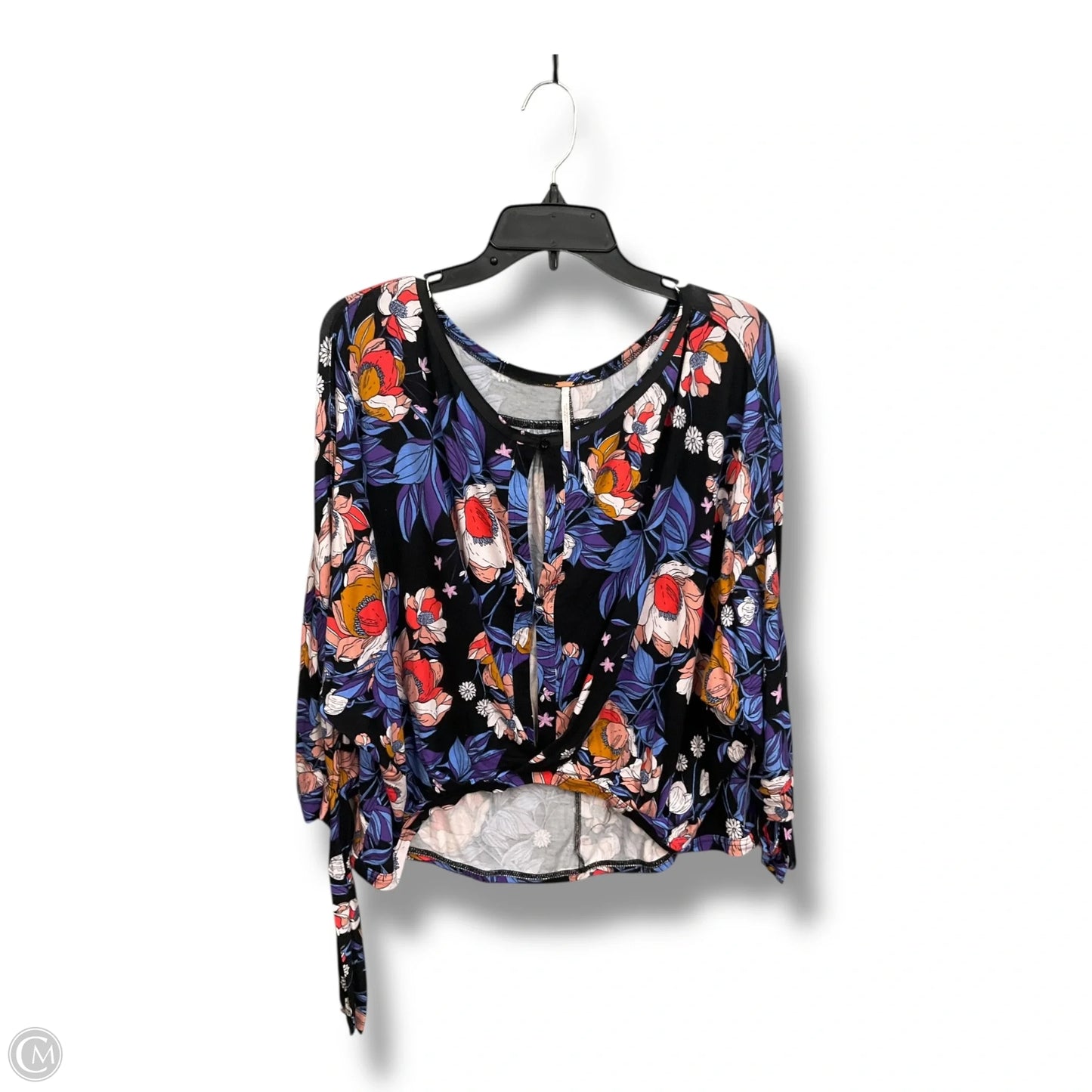 Top Long Sleeve By Free People In Floral Print, Size: M