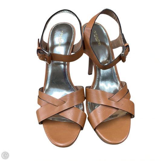 Shoes Designer By Coach In Tan, Size: 11