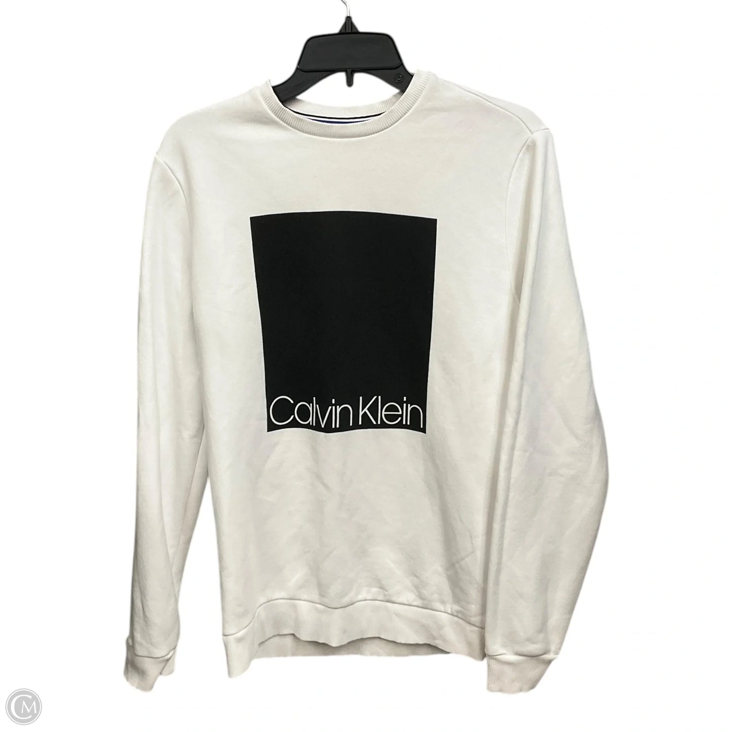 Sweatshirt Collar By Clothes Mentor In White, Size: S