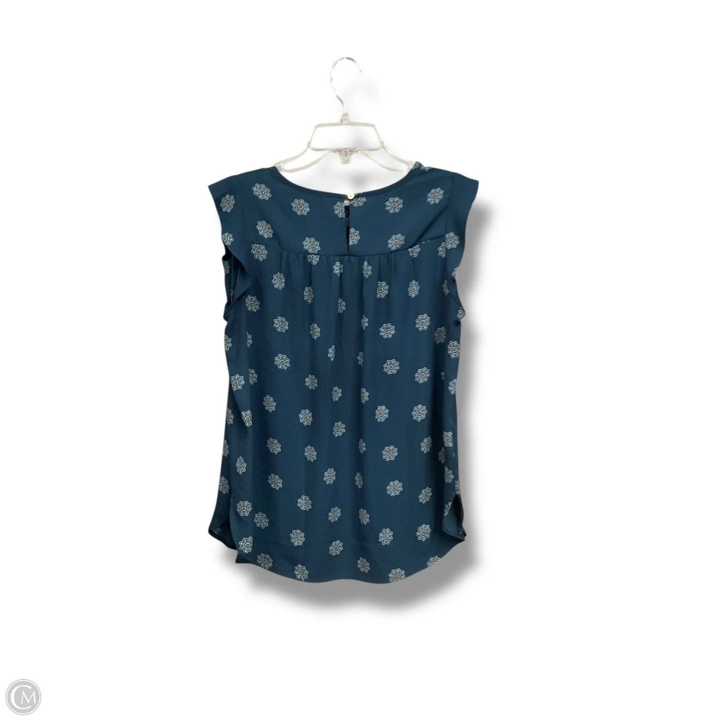 Top Sleeveless By Loft In Teal, Size: S
