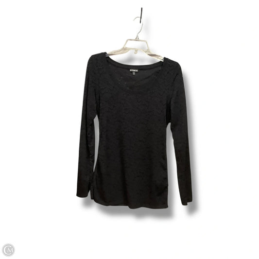 Top Long Sleeve By Express In Black, Size: M