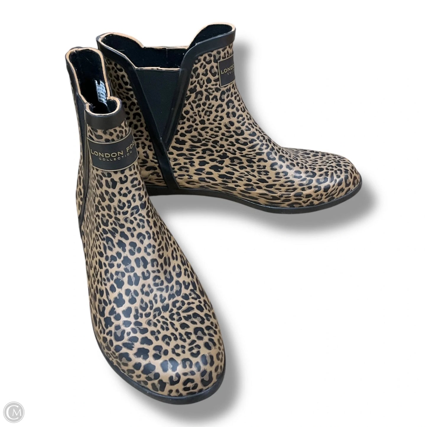 Boots Rain By London Fog In Animal Print, Size: 8