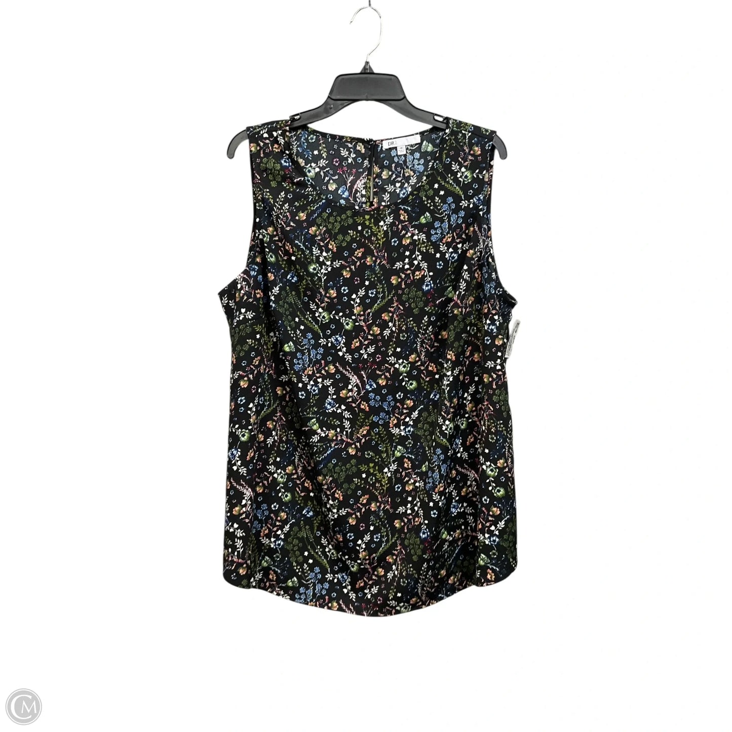 Top Sleeveless By Dr2 In Floral Print, Size: 1x