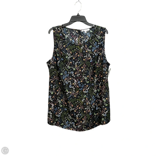 Top Sleeveless By Dr2 In Floral Print, Size: 1x