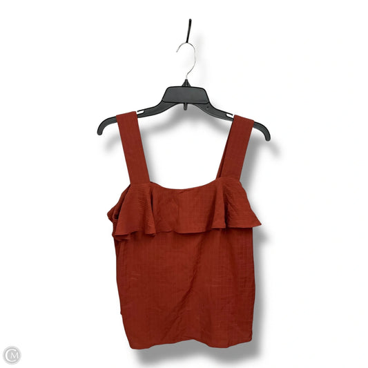 Top Sleeveless By Nine West In Orange, Size: M