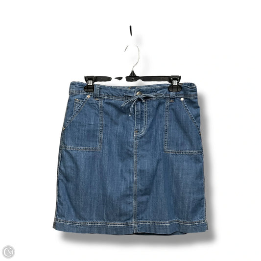 Skort By Christopher And Banks In Blue Denim, Size: 6