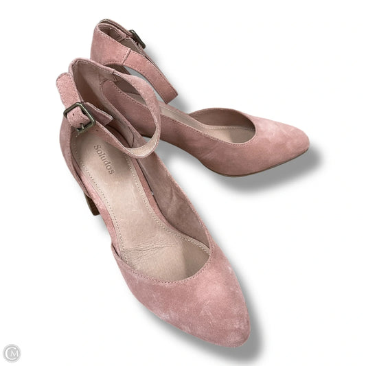 Shoes Heels Block By Soludos In Mauve, Size: 7