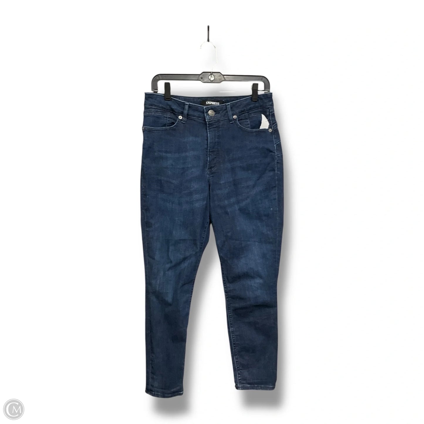 Jeans Straight By Express In Blue Denim, Size: 8