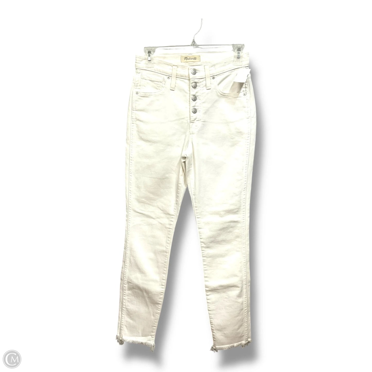 Jeans Skinny By Madewell In White, Size: 2