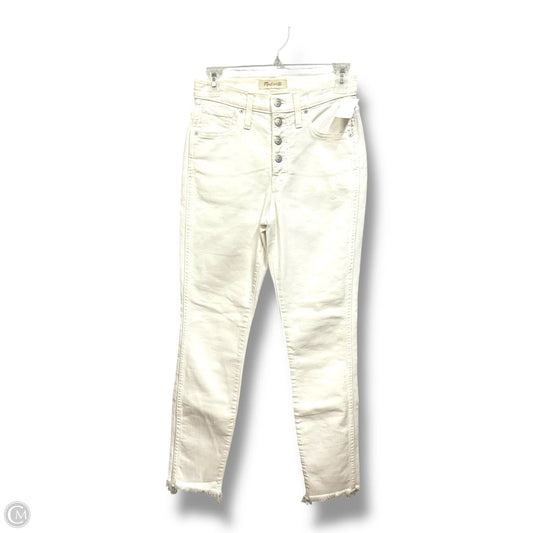 Jeans Skinny By Madewell In White, Size: 2