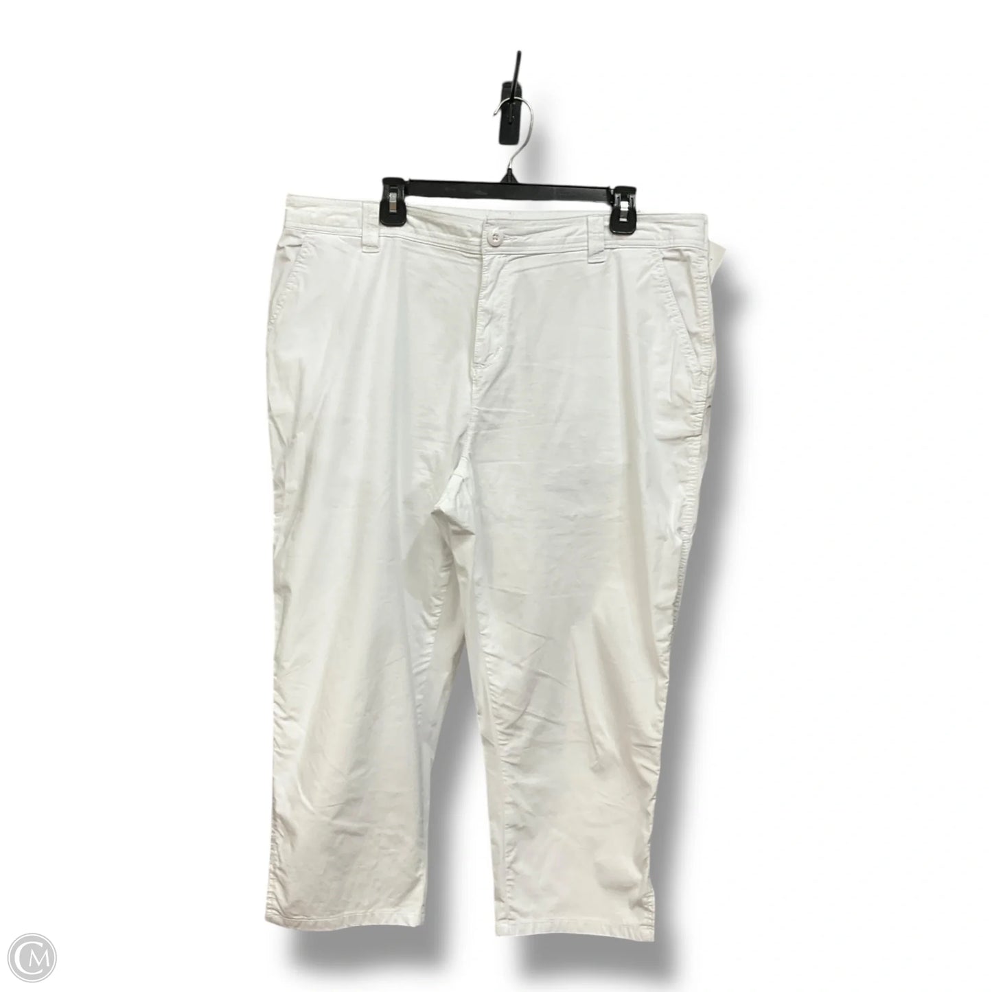 Capris By Style And Company In White, Size: 18