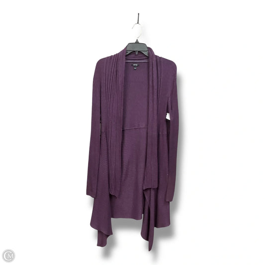 Cardigan By Apt 9 In Purple, Size: L