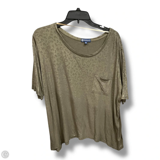 Top Short Sleeve By Democracy In Green, Size: 2x