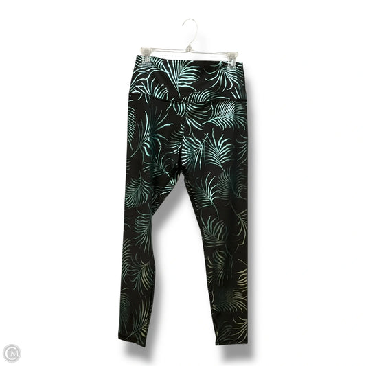 Athletic Leggings By Clothes Mentor In Black & Green, Size: L