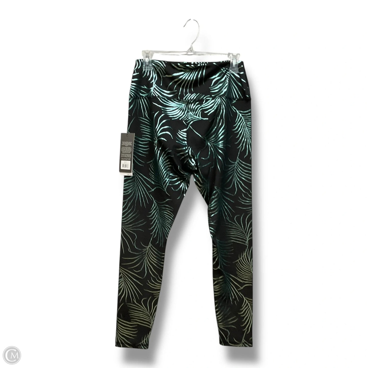 Athletic Leggings By Clothes Mentor In Black & Green, Size: L