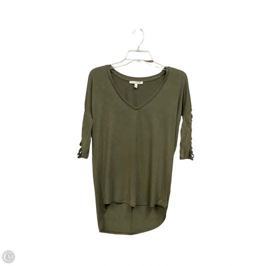 Top Short Sleeve By Express In Green, Size: Xs