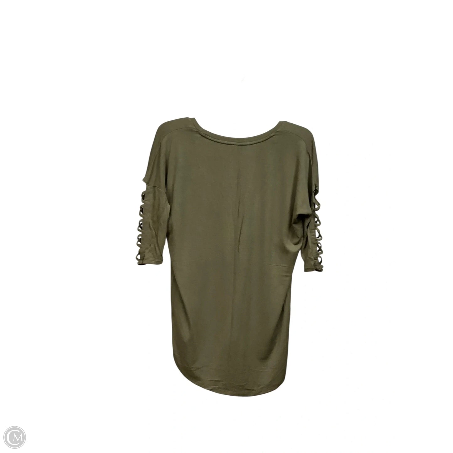 Top Short Sleeve By Express In Green, Size: Xs