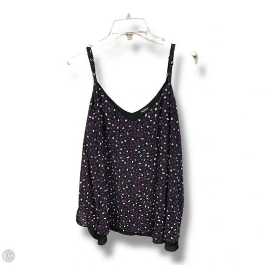 Top Cami By Torrid In Black & Purple, Size: 3x