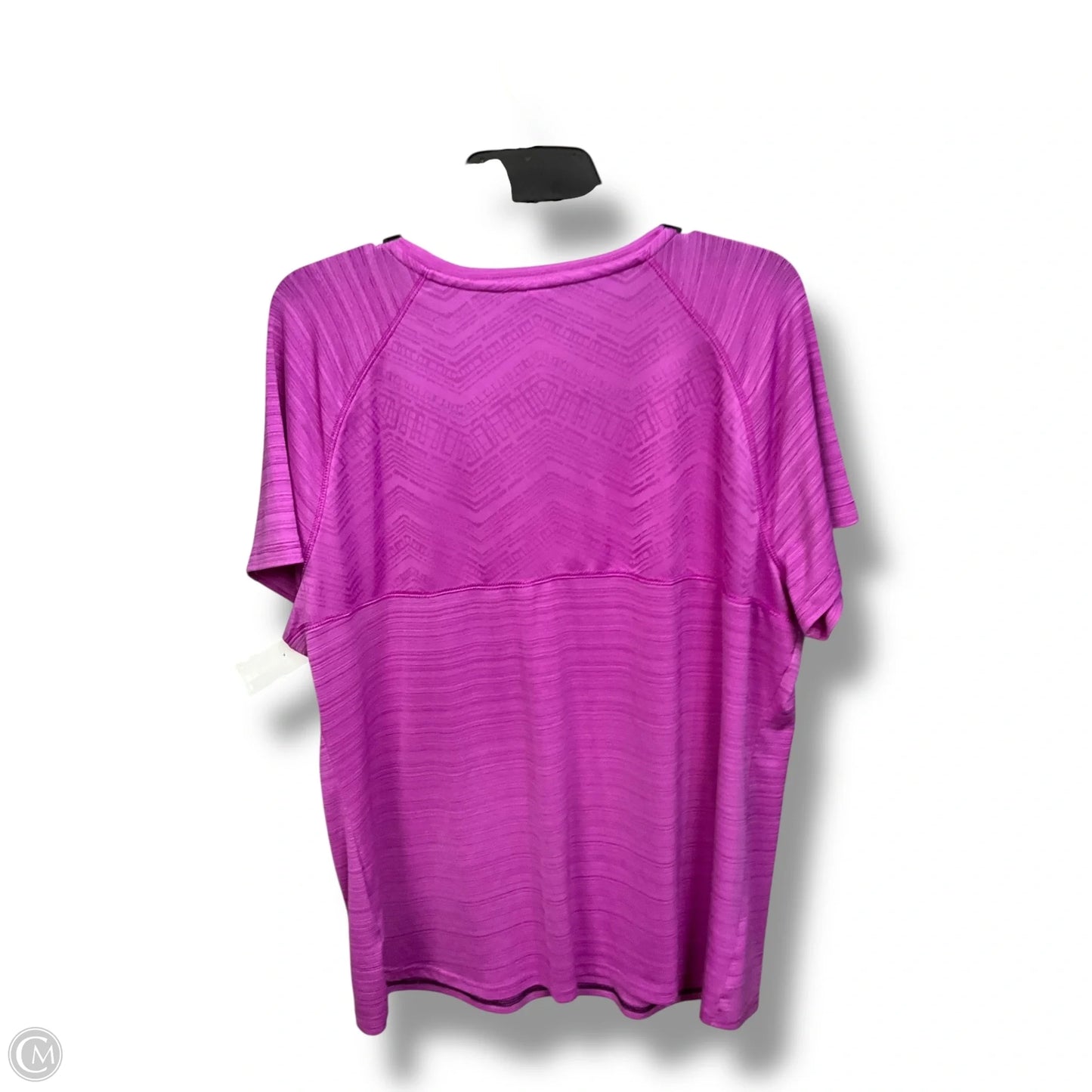 Athletic Top Short Sleeve By Mta Pro In Pink, Size: 2x
