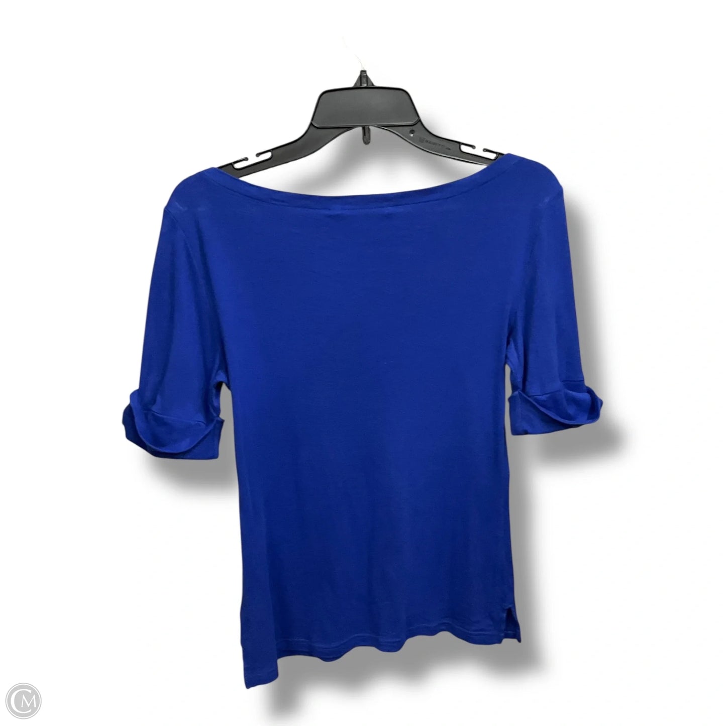 Top Short Sleeve By Lauren By Ralph Lauren In Blue, Size: M