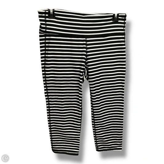 Athletic Capris By Athleta In Striped Pattern, Size: M