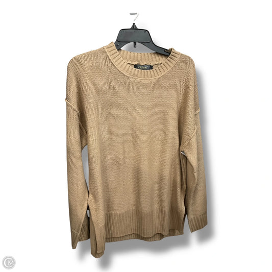 Sweater By Clothes Mentor In Tan, Size: L