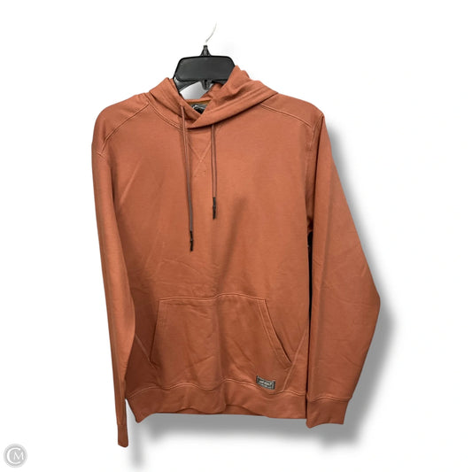 Sweatshirt Hoodie By Eddie Bauer In Brown, Size: S