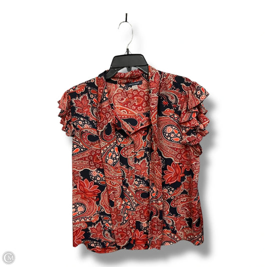 Top Sleeveless By Tommy Hilfiger In Blue & Red, Size: Xl