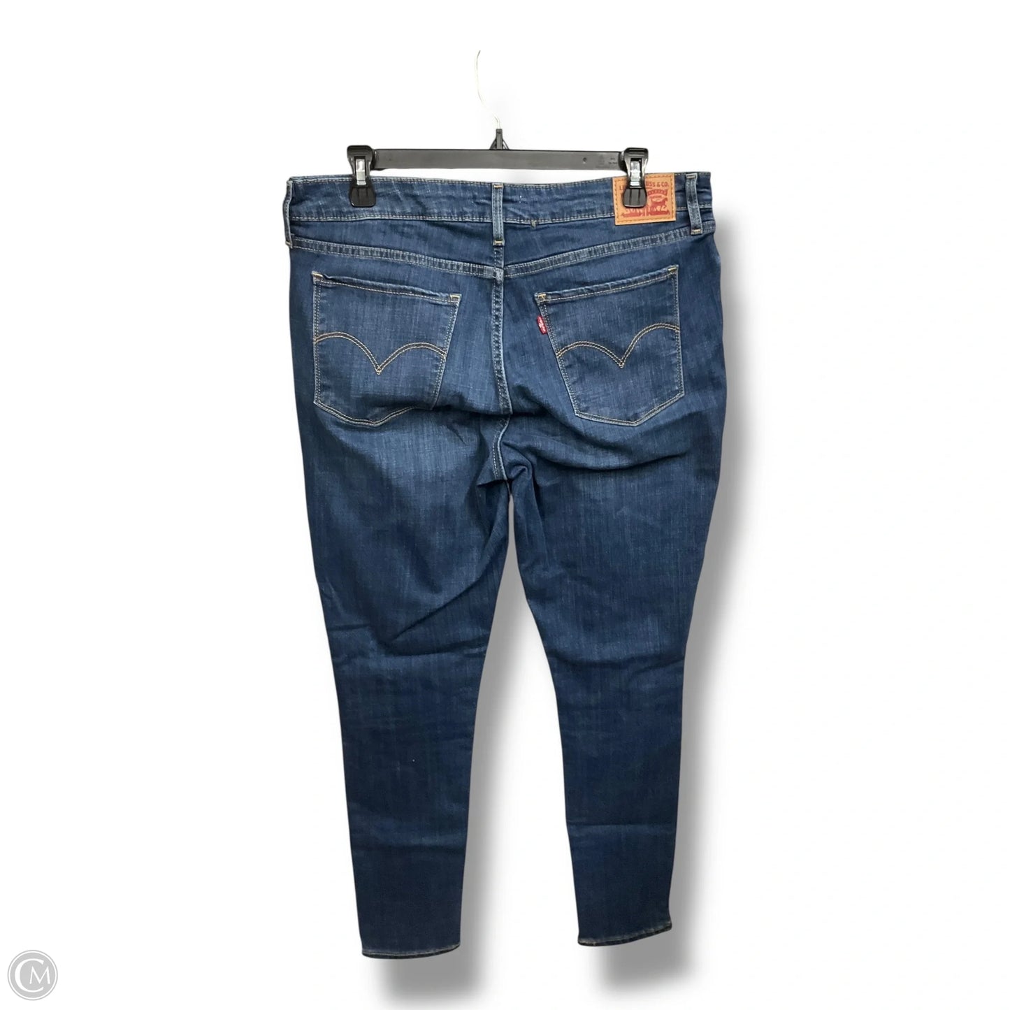 Jeans Skinny By Levis In Blue Denim, Size: 10