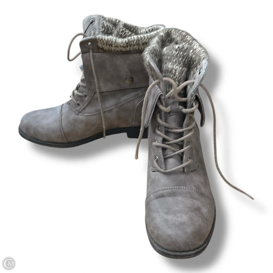 Boots Ankle Flats By Justfab In Brown, Size: 9