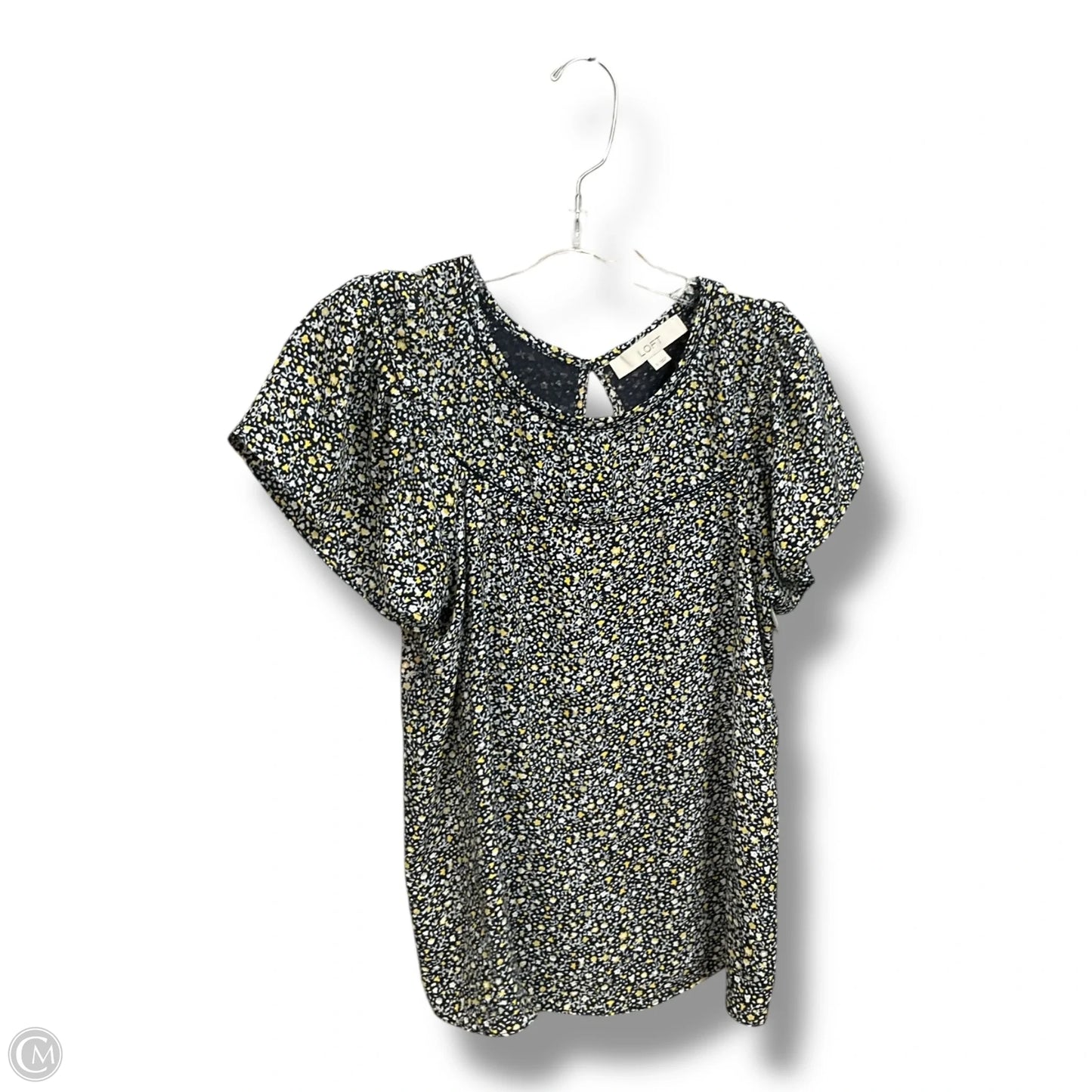 Top Short Sleeve By Loft In Floral Print, Size: S