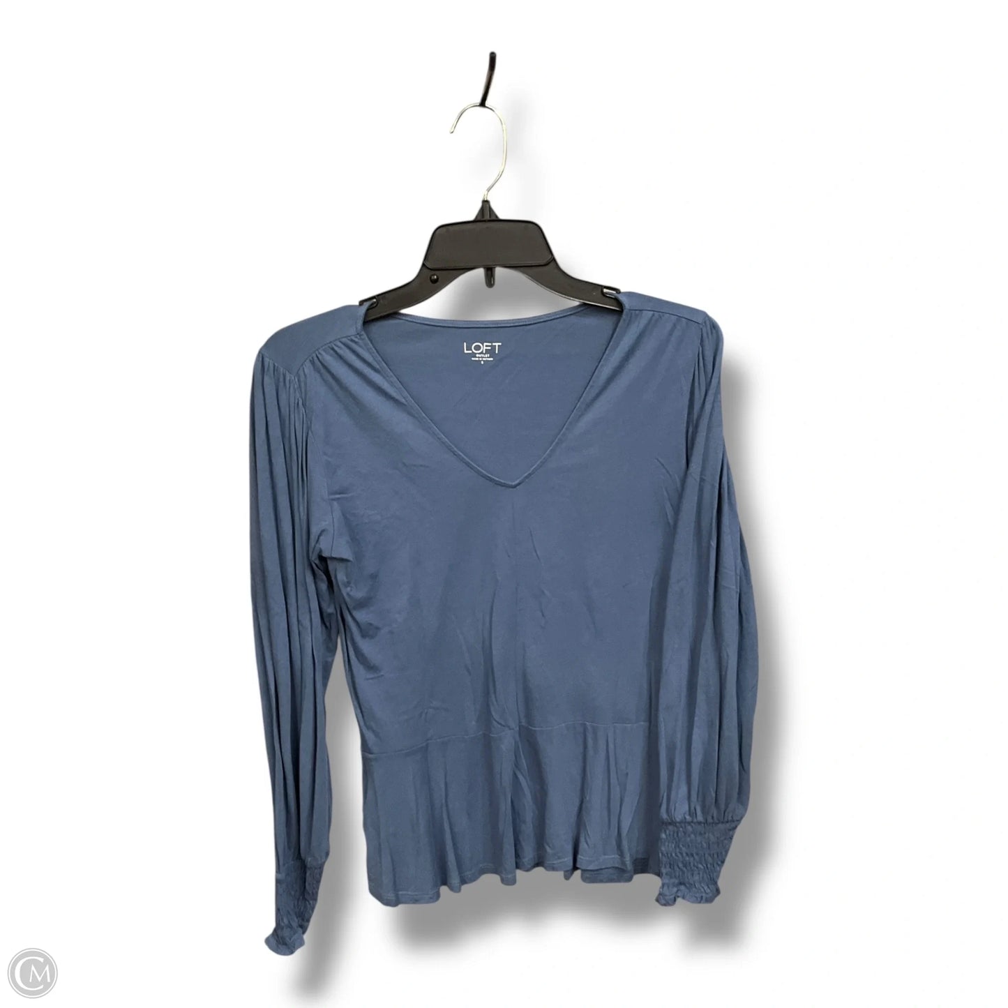 Top Long Sleeve By Loft In Blue, Size: S