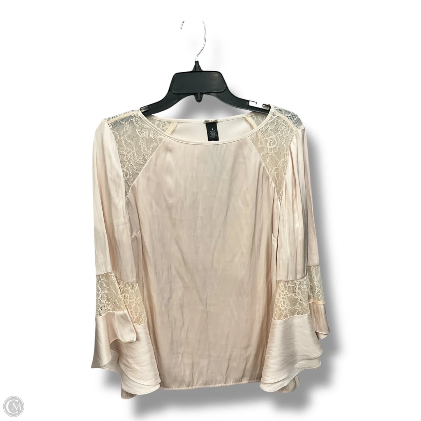 Top Long Sleeve By Chicos In Peach, Size: M