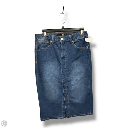 Skirt Midi By 1822 Denim In Blue Denim, Size: 8