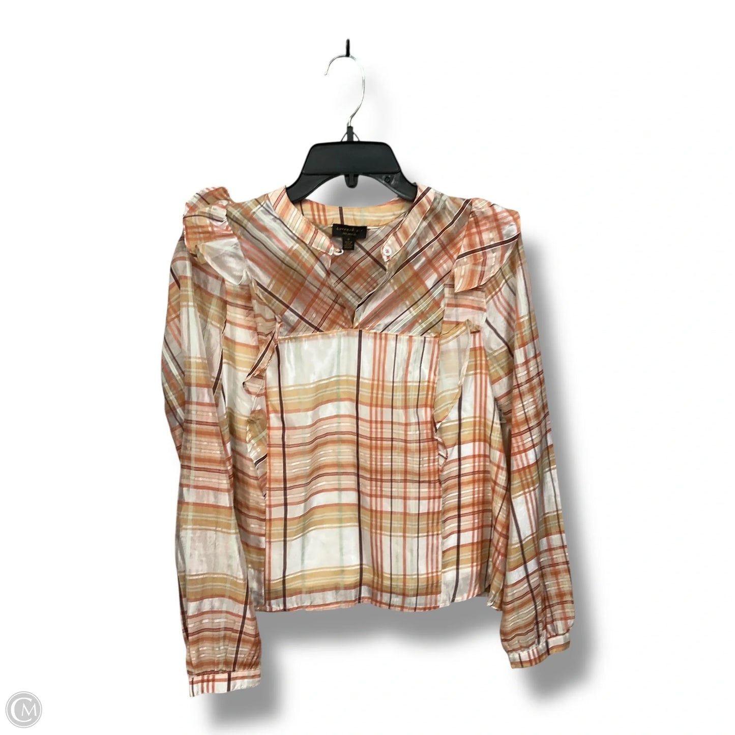 Top Long Sleeve By Current Air In Striped Pattern, Size: S