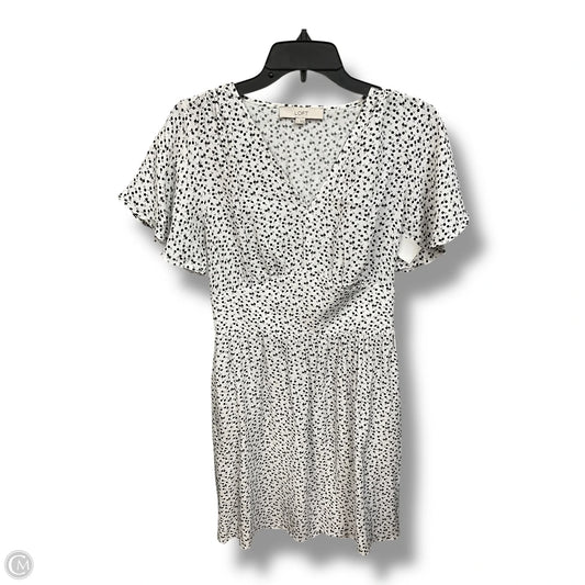 Dress Casual Midi By Loft In Black & White, Size: S
