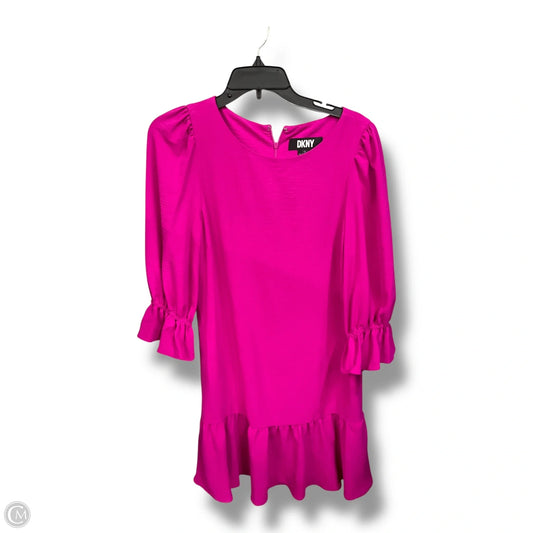 Dress Casual Midi By Dkny In Pink, Size: S
