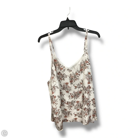 Top Cami By Skies Are Blue In Floral Print, Size: 2x