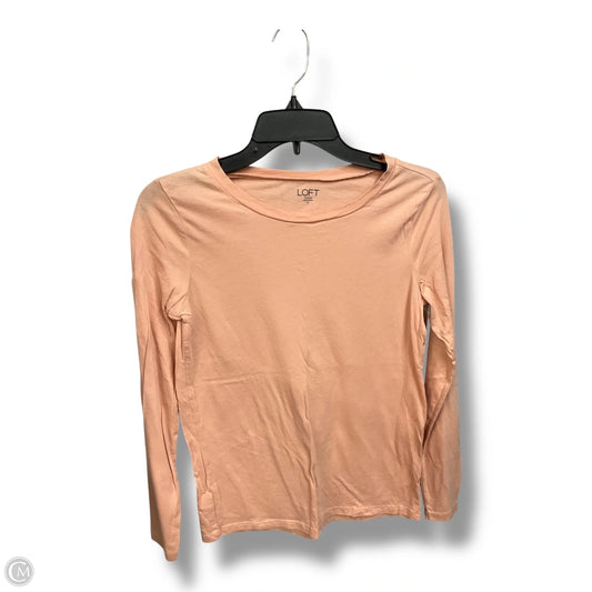Top Long Sleeve By Loft In Peach, Size: Xs