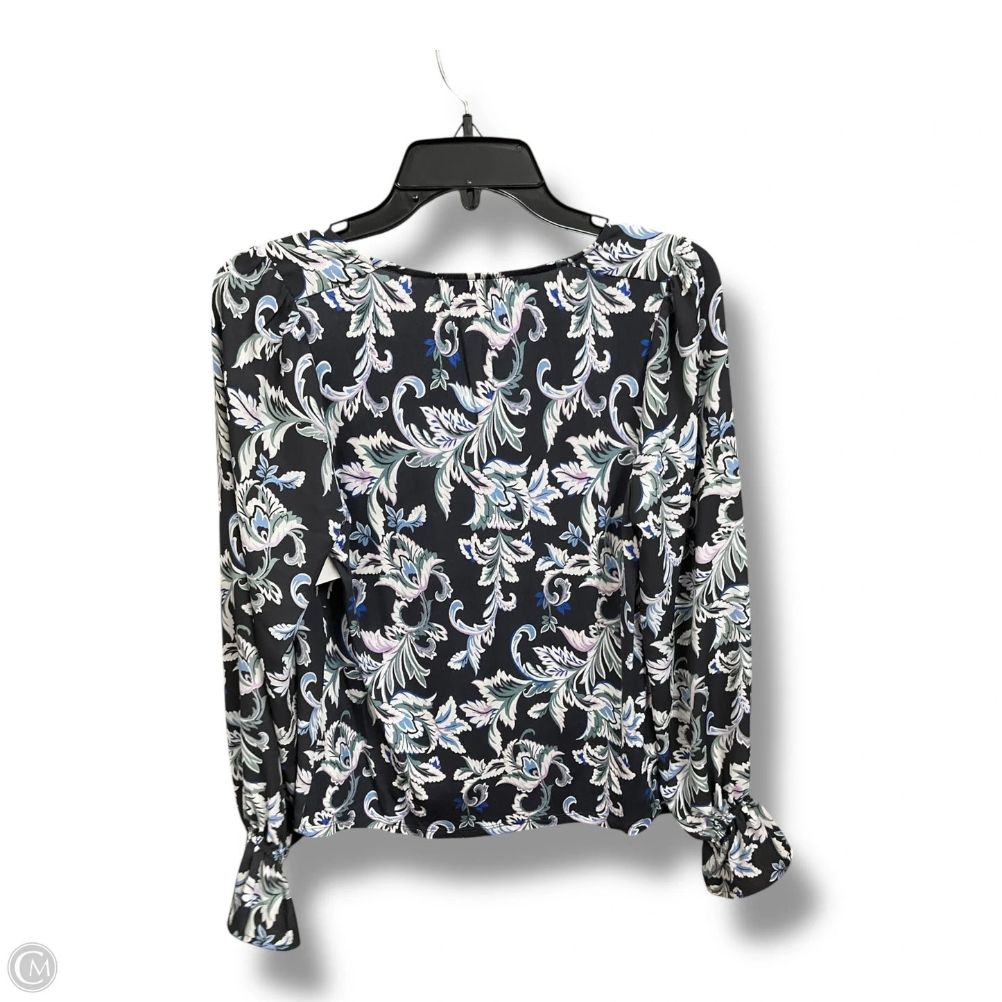 Blouse Long Sleeve By Loft In Floral Print, Size: Xsp