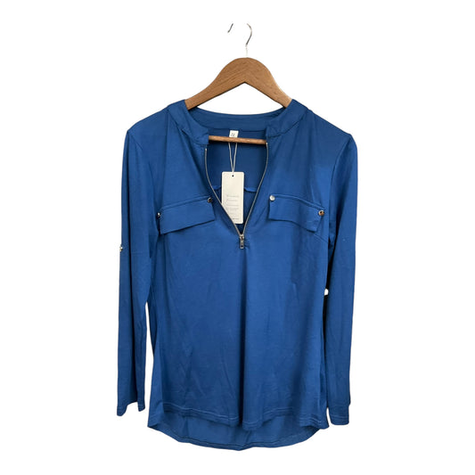 Top Long Sleeve By Clothes Mentor In Blue, Size: M