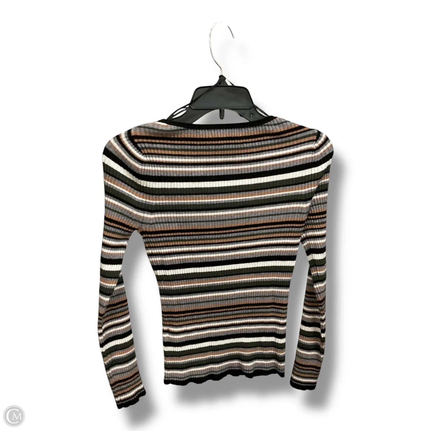 Top Long Sleeve By Banana Republic In Multi-colored, Size: S