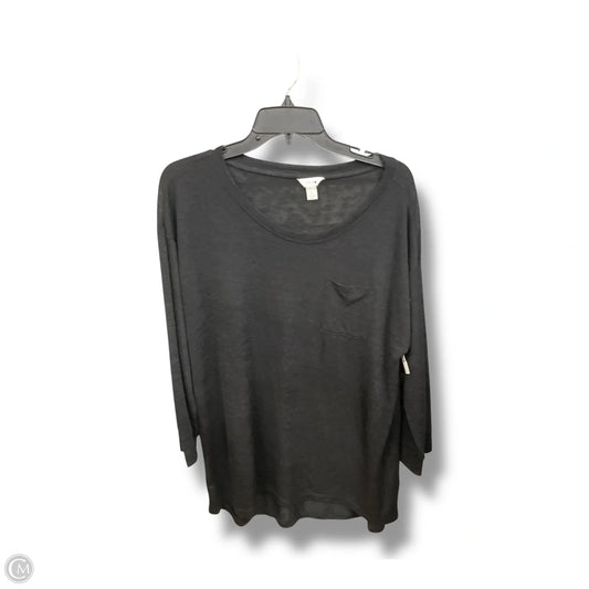 Tunic 3/4 Sleeve By Intro In Black, Size: L
