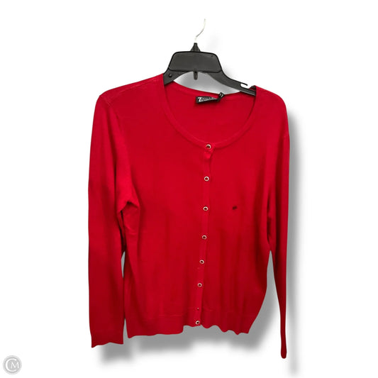 Cardigan By New York And Co In Red, Size: Xxl