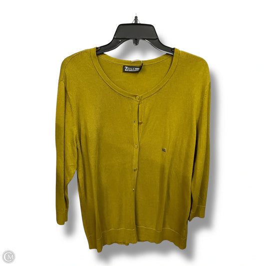 Cardigan By New York And Co In Green, Size: Xxl