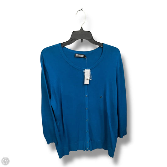 Cardigan By New York And Co In Blue, Size: Xxl
