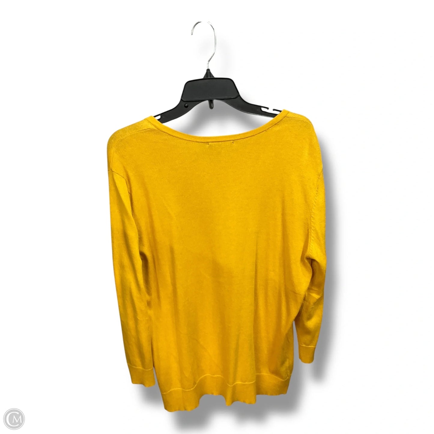 Cardigan By New York And Co In Yellow, Size: Xxl