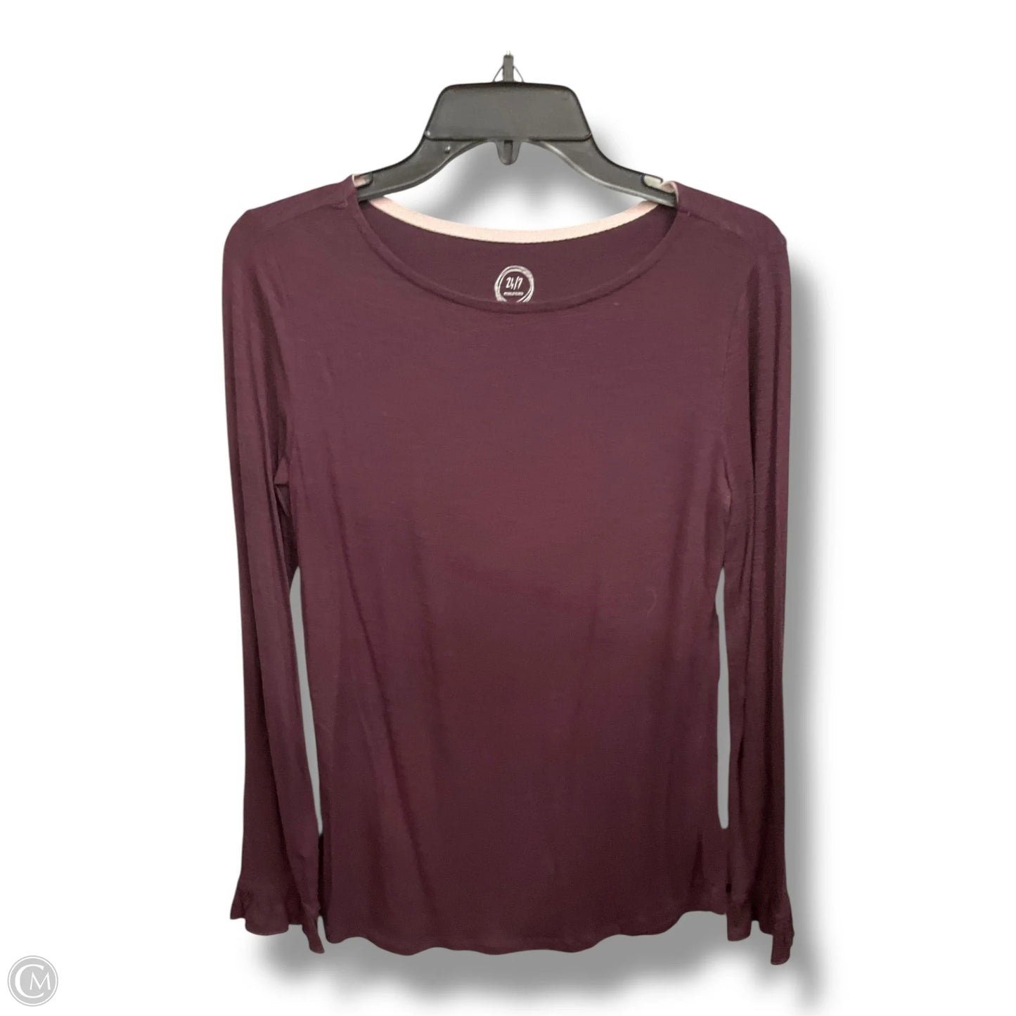 Top Long Sleeve By Maurices In Maroon, Size: Xs