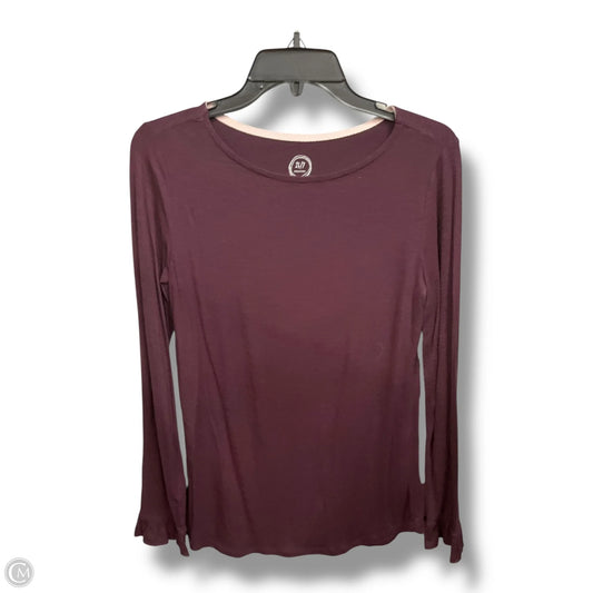 Top Long Sleeve By Maurices In Maroon, Size: Xs