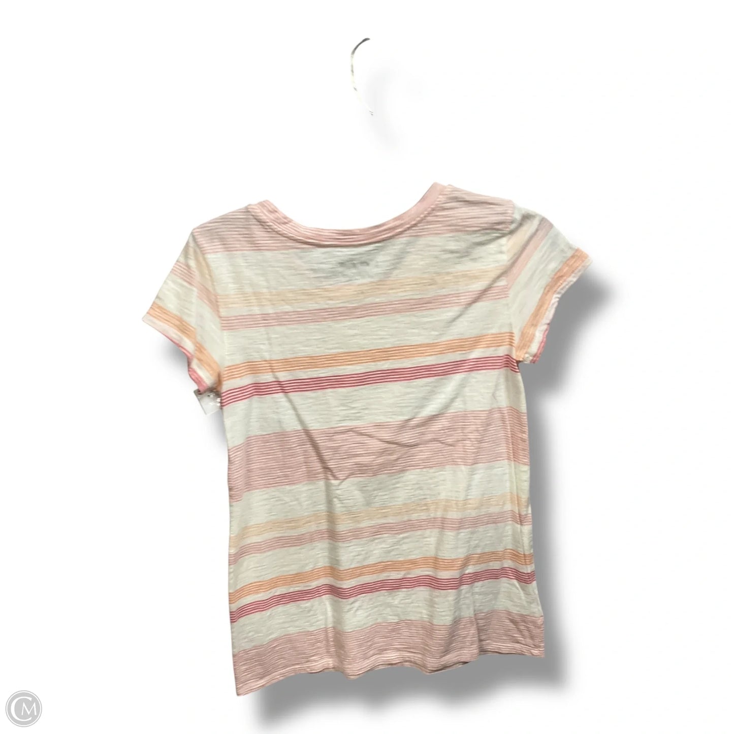 Top Short Sleeve By Loft In Striped Pattern, Size: Xs